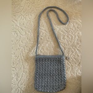 The Sak Lumi Crochet Crossbody Bag - Grey